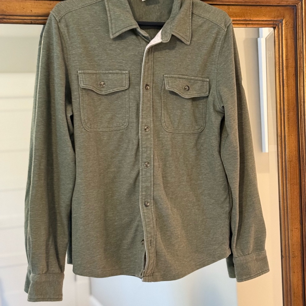 The Black Dog Green Button Down Shirt